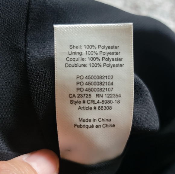 Wilfred Aritzia‎ Black Sleeveless Poly Crepe Cropped Wide Leg Jumpsuit Size XS - Picture 8 of 10